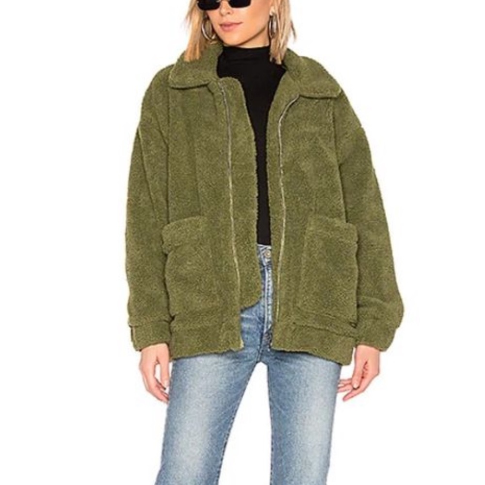I.AM.GIA Olive Teddy Jacket